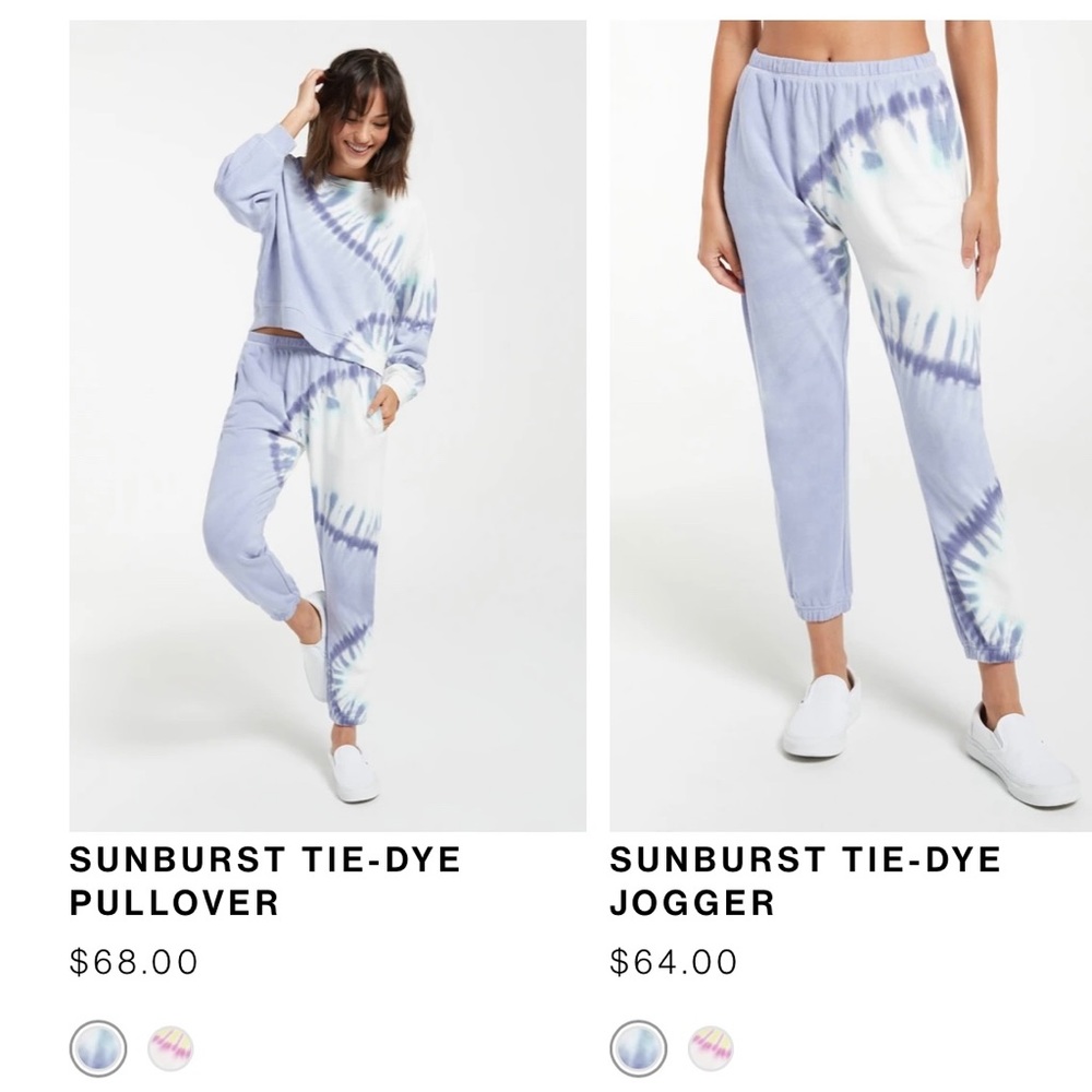 NWT ZSUPPLY tie-dye SET (top & bottom SIZE XS)